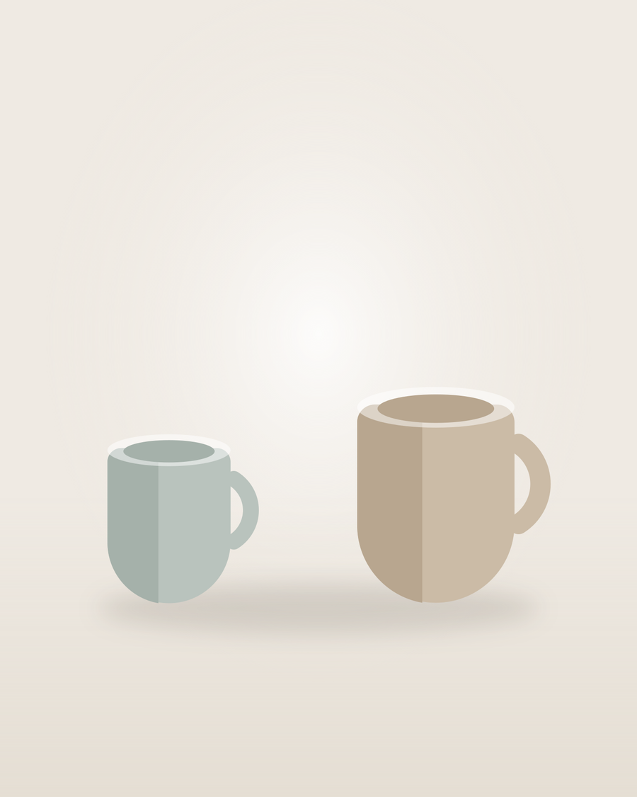 Stoneware Mug, Set of Two