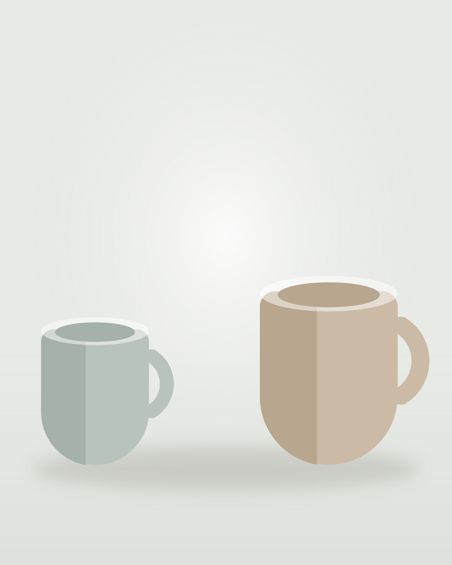 Stoneware Mug, Set of Two